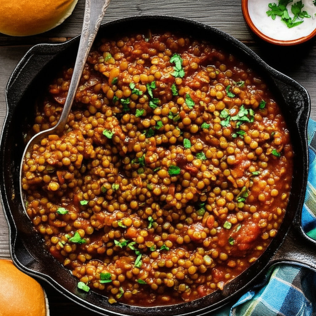 BBQ Lentil Sloppy Joes