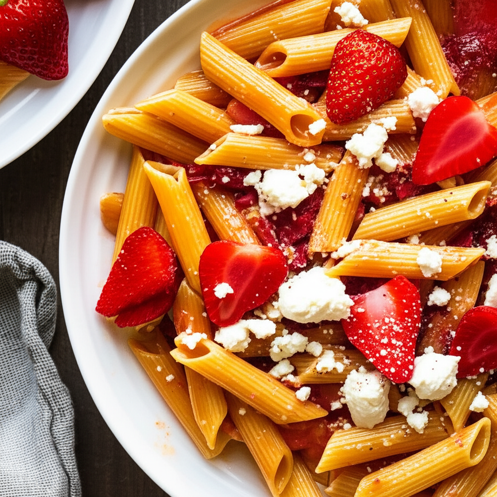Strawberry Goat Cheese Pasta