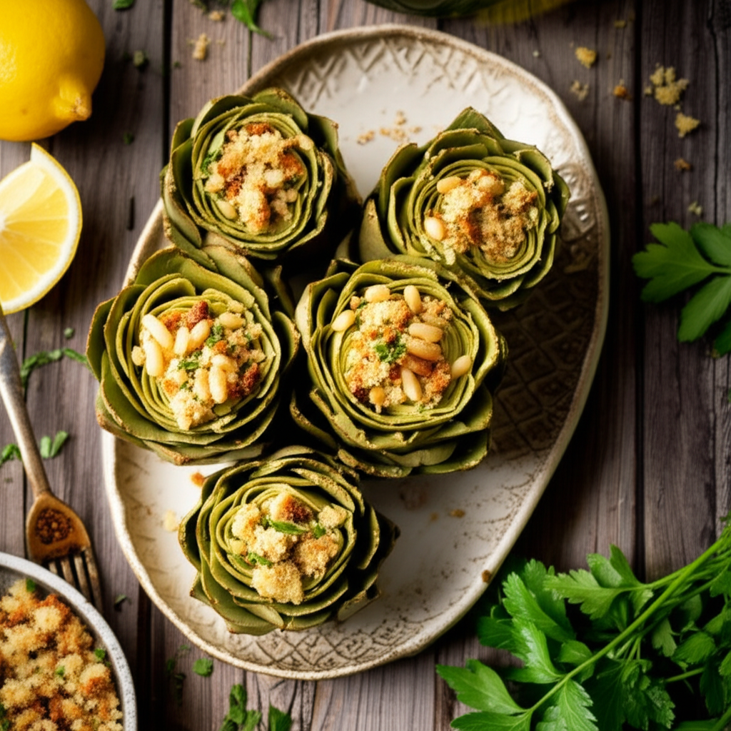 Carciofi Ripieni Vegani